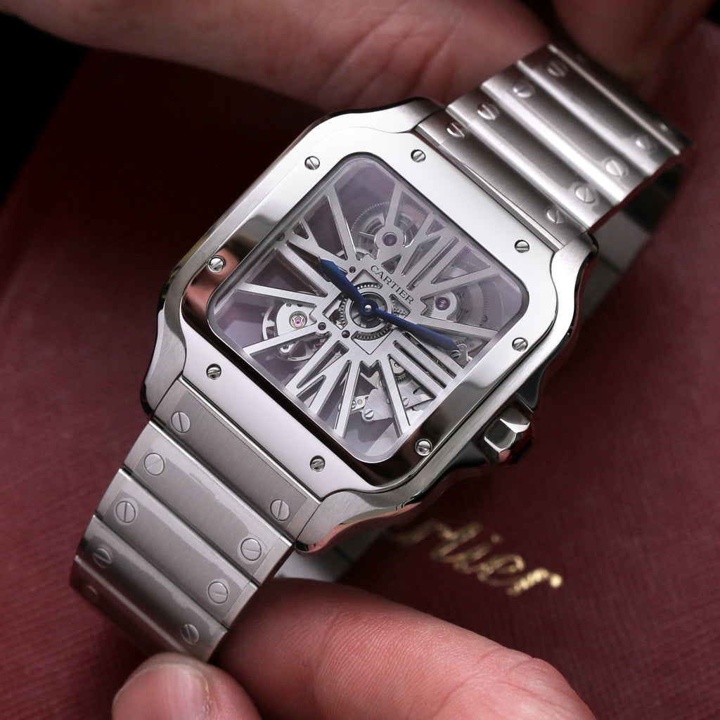 Cartier santos skeleton Clearance